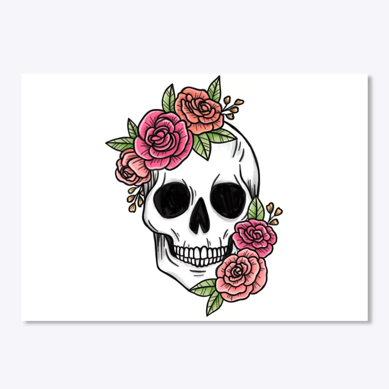 Skulls-n-Roses sticker