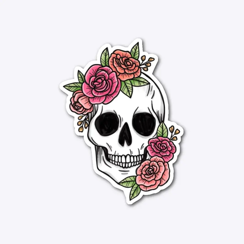 Skulls-n-Roses sticker